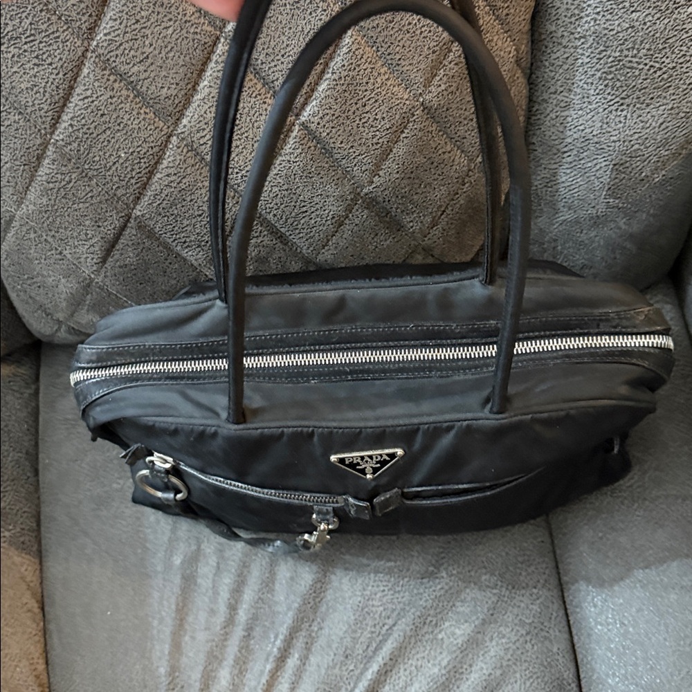 Prada Black Nylon Men's Briefcase - Picture 6 of 9